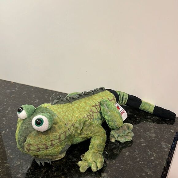 Ganz Webkinz Green Iguana Plush, Stuffed Animal 16" No Code - Picture 1 of 9